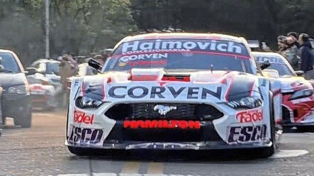Mariano Werner fue uno de los pilotos del TC que participó en la recorrida del TC.