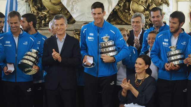 En Casa Rosada. El presidente