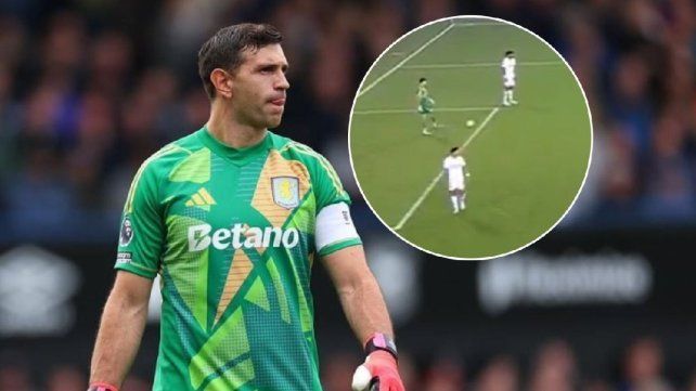 Insólito: a Dibu Martínez le pasó el blooper de Goltz y Aston Villa perdió el invicto