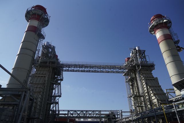 La construcción de la central de generación de energía eléctrica del Grupo Albanesi en Arroyo Seco