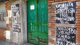 La carnicería de Hilarión de la Quintana al 1400, en barrio Tiro Suizo. El dueño tenía allí el dinero para pagar a proveedores.&nbsp;