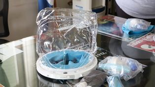 Casco Helmet: la mitad de los pacientes que lo utilizaron en Santa Fe evitaron el respirador