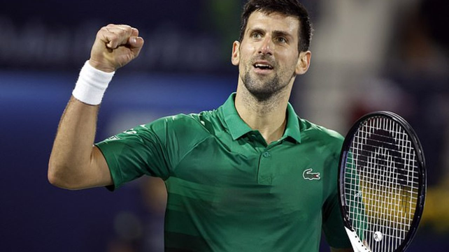 Djokovic avanzó a los cuartos de final del ATP de Dubai