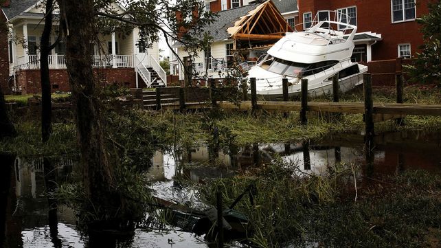 Imágenes del devastador paso del huracán Florence por Carolina del Norte