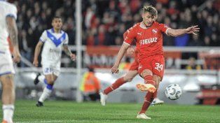 Matías Giménez marcó los dos goles de Independiente.