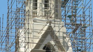 Avanza la puesta en valor de la fachada de la Basílica de Guadalupe