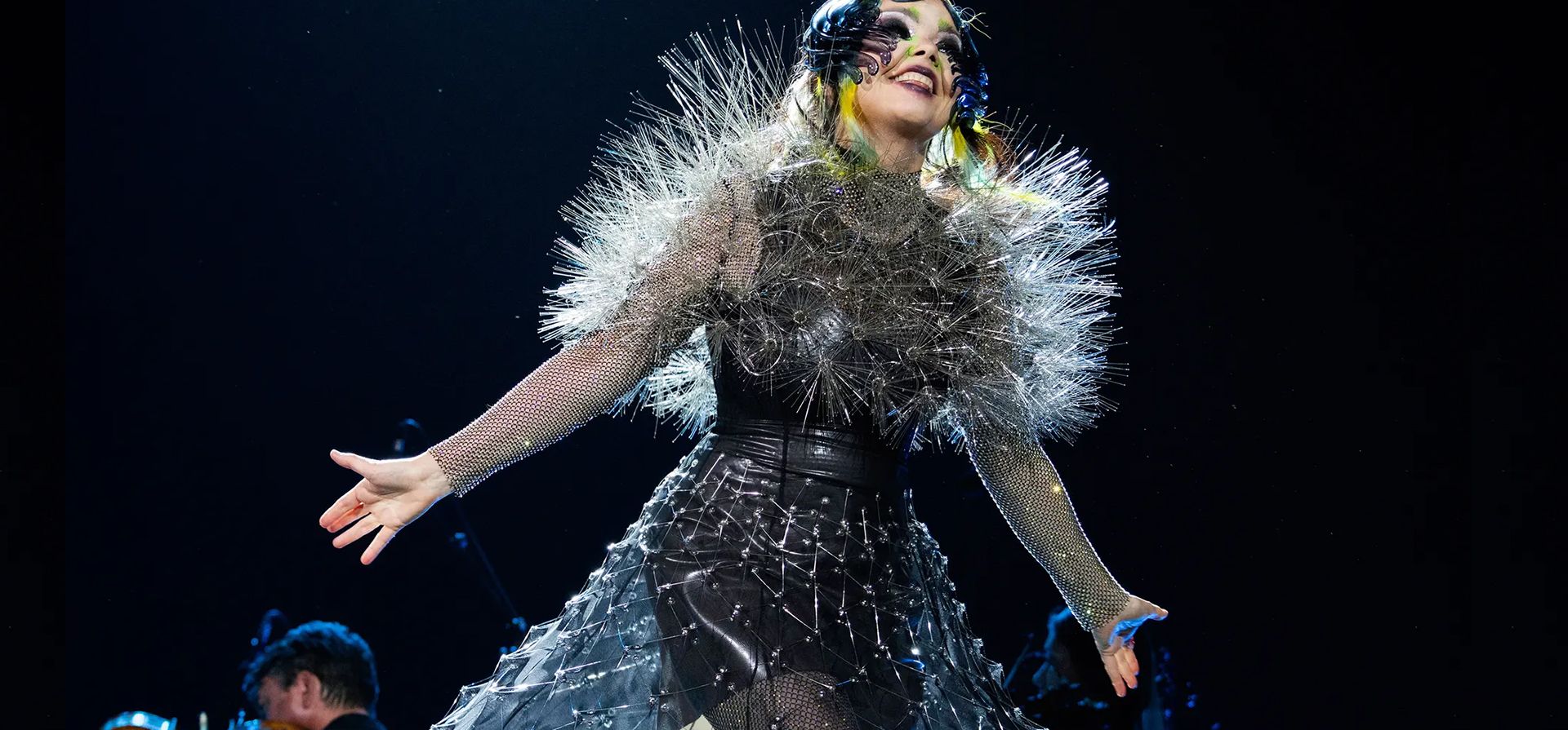 Björk se presenta en el festival de Coachella en California, Indio, Estados Unidos. Fotografía: Santiago Felipe/Getty Images para ABA