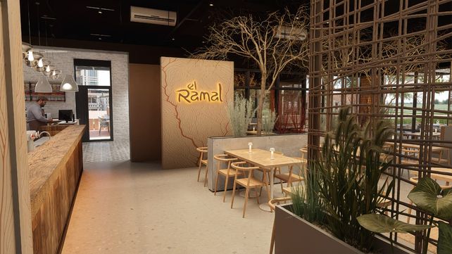 El Ramal es la marca que ocupará el restaurant central, que tiene vista al parque.
