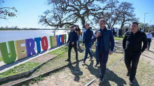 Adán Bahl, Guillermo Michel y Marianela Marclay recorrieron Ibicuy.