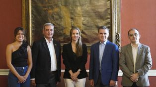 De izquierda a derecha: Valentina Barquero, Diego Sueiras, Georgina Losada, Marcelo Elizondo y Paulo Lanza.