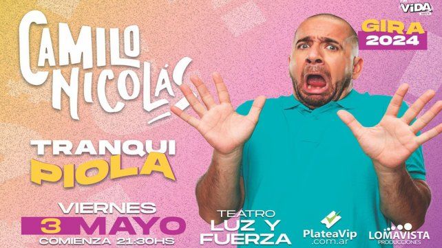 El humorista cordobés Camilo Nicolás El humorista cordobés Camilo Nicolás