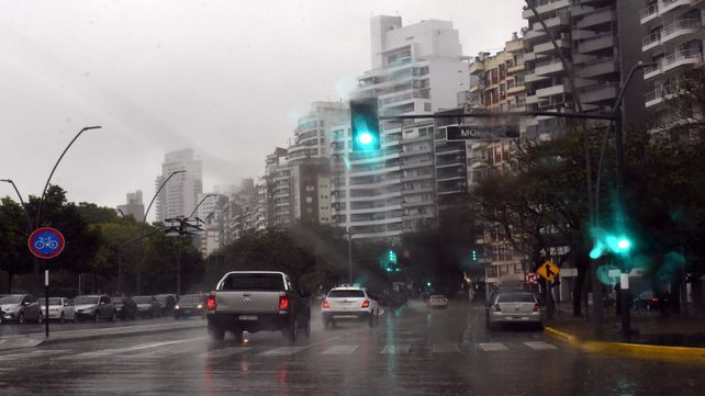 Baja visibilidad. Las precipitaciones vienen provocando serios inconvenientes.