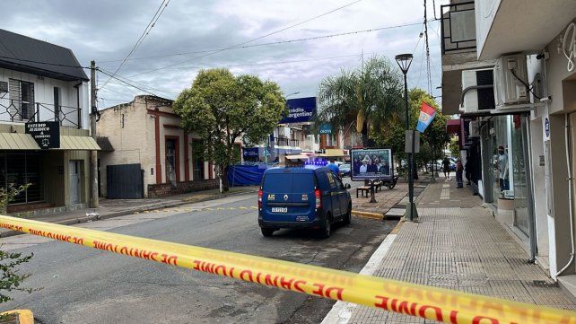 El lugar del accidente fatal del motociclista en la ciudad de Santo Tomé&nbsp;