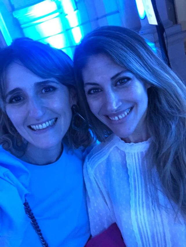 Las ganadoras del concurso: Eladia Depetris y Cecilia Cervera.