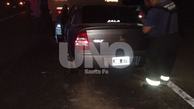 Un triple choque en la Ruta 2 dejó dos heridos