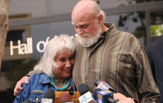 Libre. Michael Hanline con su esposa Sandy