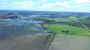Sobrevuelan la zona norte de la provincia afectada por las recientes precipitaciones