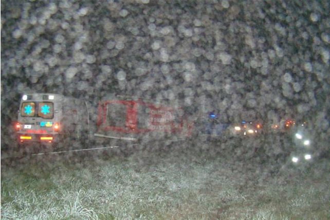 Volcó un patrullero y dos policías resultaron heridos