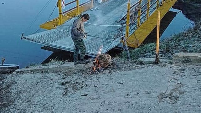 La helada se hizo sentir en la zona del paraje La Balsa de Villa Urquiza