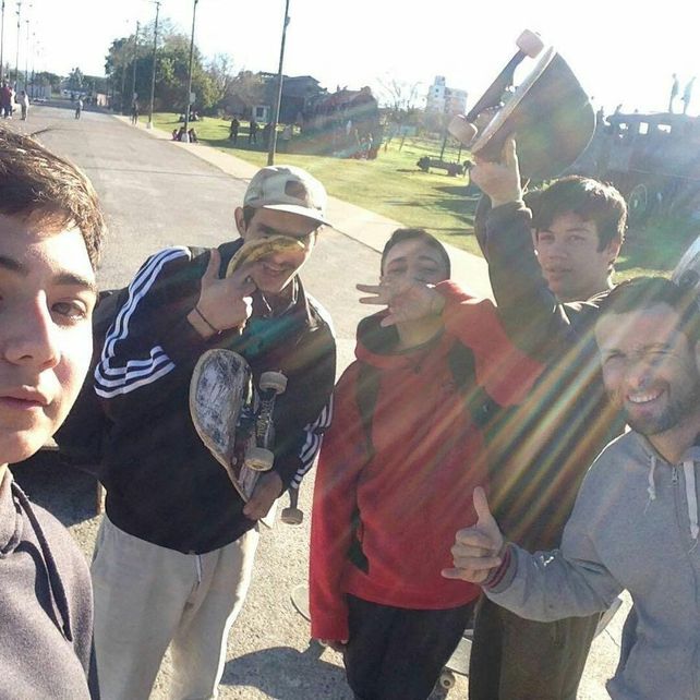 Los skaters de La Histórica.&nbsp;