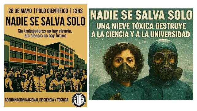Científicos se movilizan en el Polo de Ciencia y Tecnología por la falta de inversión del Gobierno Nacional