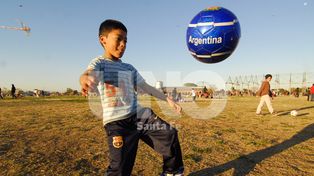 A pura diversión, los chicos festejaron su día en familia en el Parque Federal