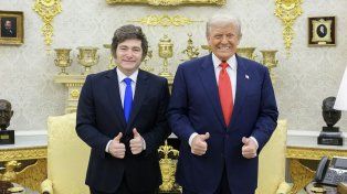 El presidente estadounidense, Donald Trump, volvió a apoyar a Javier Milei.