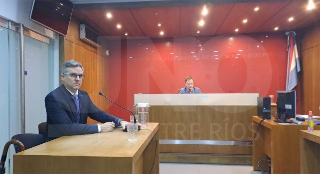 Abreviado a Oscar Meynier: a la audiencia asistió el fiscal Laureano Dato.