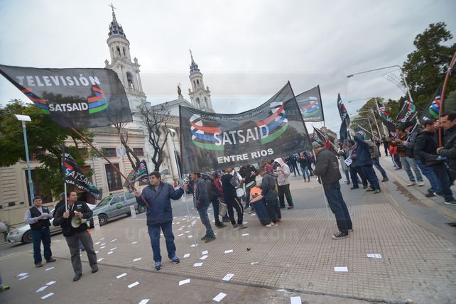 Trabajadores de televisión se movilizaron por un 42% de aumento
