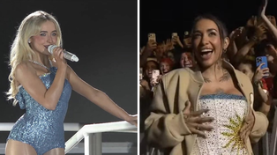 Sabrina Carpenter eligió a María Becerra como la Juno Girl más hermosa de Argentina de la noche