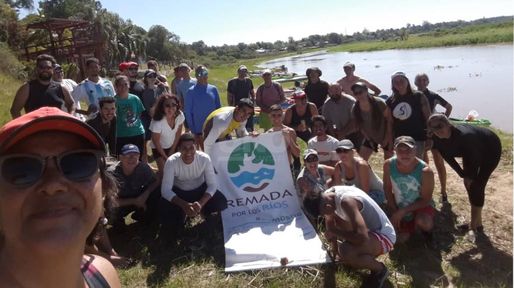 Santa Fe también participó de la remada por los ríos en una jornada a pleno sol