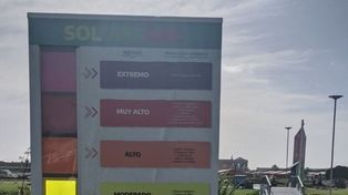 En Mar del Plata avisan con un solmáforo el índice de radiación para cuidarse de rayos UV