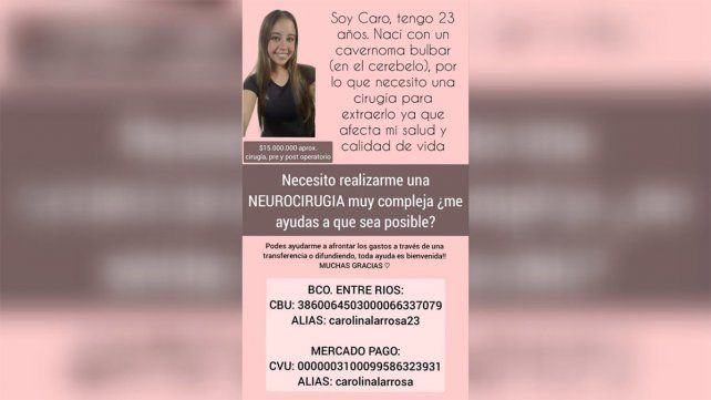 Joven paranaense padece carvernoma bulbar y necesita ayuda para la cirugía