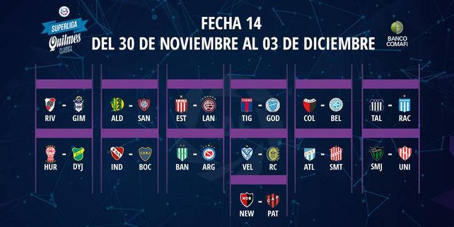 El programa completo de la Superliga 2018/19