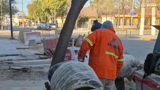 Las obras en el Centro Comercial a Cielo Abierto de Puerto San Martín avanzan en una nueva etapa