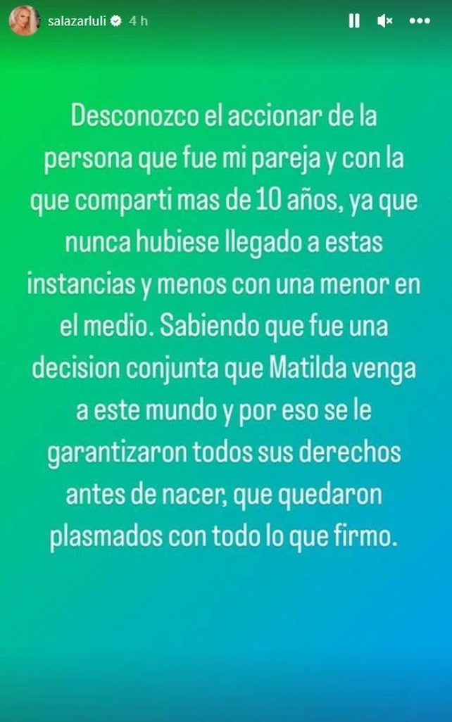 Martín Redrado fue embargado por no pagar la cuota alimentaria de la hija de Luciana Salazar