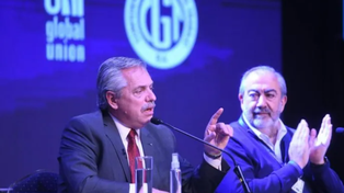 Alberto Fernández participó de un congreso del gremio de Sanidad en Parque Norte
