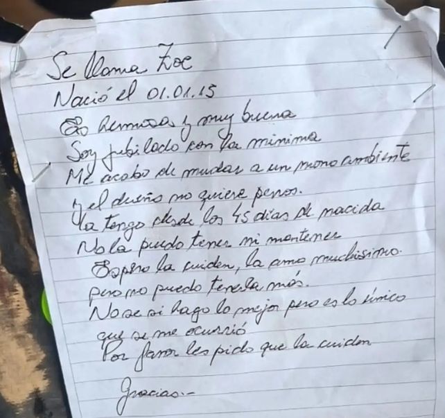 Soy jubilado con la mínima. Me acabo de mudar a monoambiente. El dueño no quiere perros. La tengo desde los 45 días. No la puedo tener ni mantener