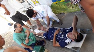 La lesión de San Martín la padeció en la séptima fecha, cuando la U recibió a Belgrano en Corrales.&nbsp;