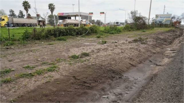 El lugar donde el camionero mató a Miguel Fabre.