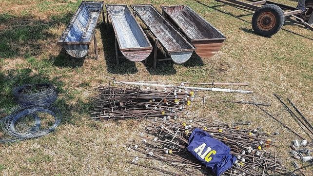 El allanamiento en la zona rural dejó como saldo el hallazgo de distintos elementos fruto de delitos