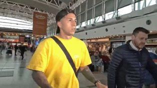 Enzo Fernández llegó al país para sumarse a la Selección.