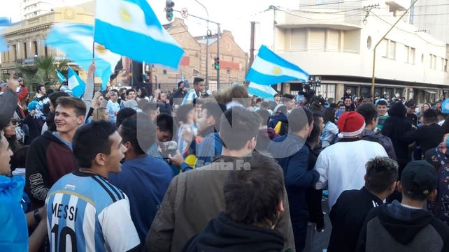 Santa Fe festejó la clasificación de la Argentina