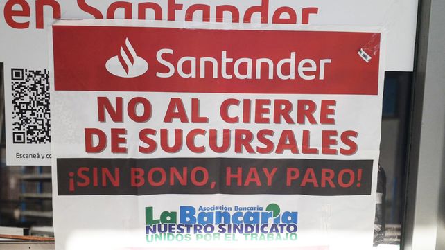 La Bancaria retiene actividades este jueves en protesta contra el cierre de sucursales