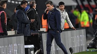 Marcelo Gallardo expulsado por Lamolina el domingo pasado.
