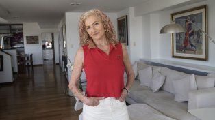 Roxana en su hogar, donde recibe a quienes se inscriben en los cursos de su nuevo emprendimiento: Desde mi casa.