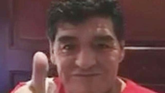 Maradona sorprendió con un video para los hinchas de Argentinos