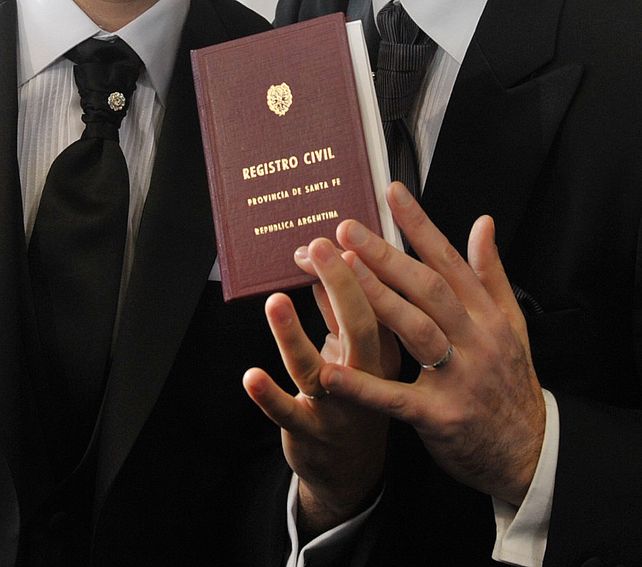 Matrimonio. La pareja convive desde el 2000