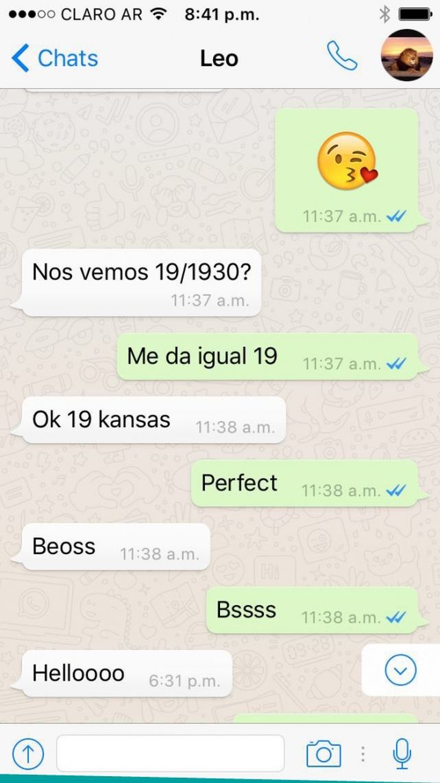 Las fotos y chats que comprometen al novio de Amalia Granata con una supuesta amante