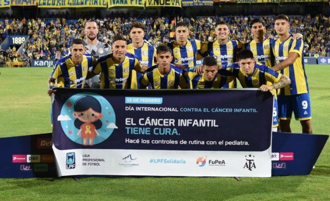 Los once de Central que iniciaron el partido en el Gigante frente a Barracas Central.
